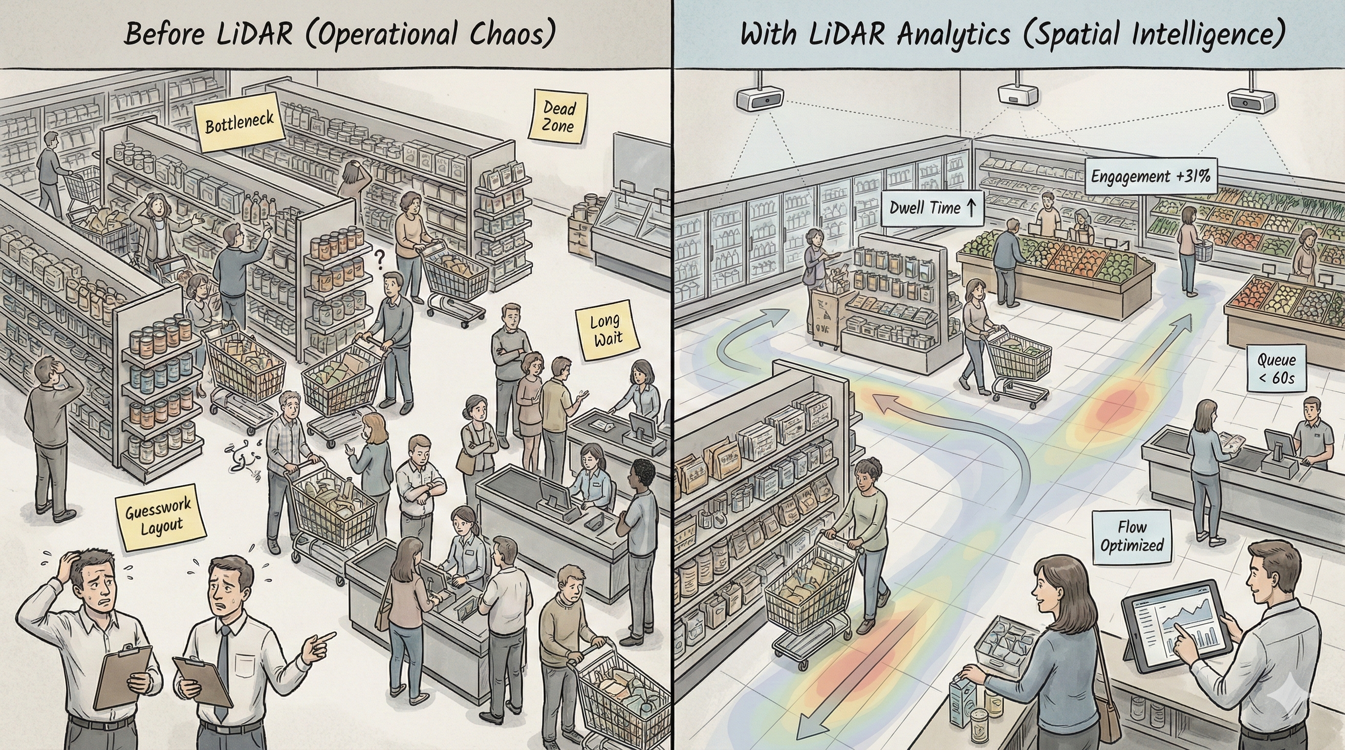5 Ways LiDAR Analytics Are Revolutionizing Grocery Store Layouts